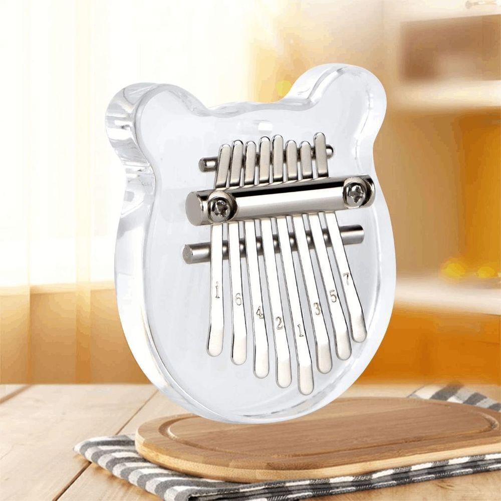 Mini Kalimba Thumb Piano | Beginner Friendly |Calm & Relaxing Sounds(8 key Bear)